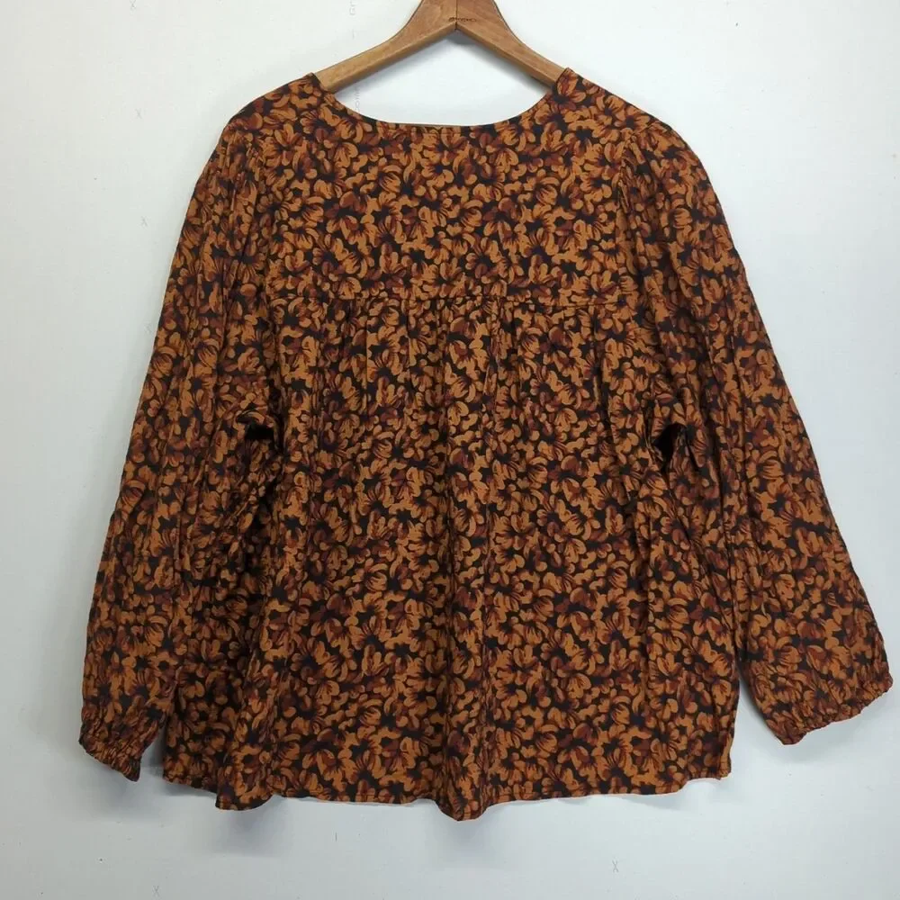 Knox Rose A New Day Blouse XXL Lot Of 2 Tops Burnt Orange - Picture 12 of 16